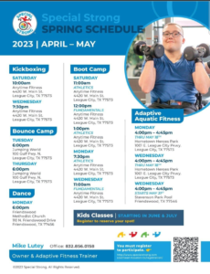 Special Strong Southeast Houston is one of the only gyms in the country that offers science-based adaptive and inclusive fitness programs for children, adolescents, and adults with a mental, physical or cognitive challenges.